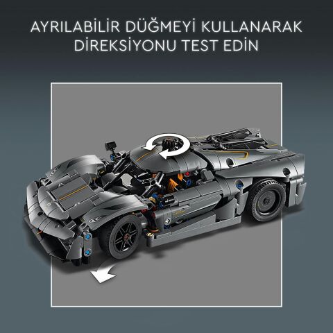 LEGO Technic Koenigsegg Jesko Absolut Gri Hiper Araba 42173