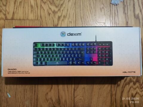 Dexim Mekanik Hisli Rgb Şeffaf Gaming Oyuncu Klavye