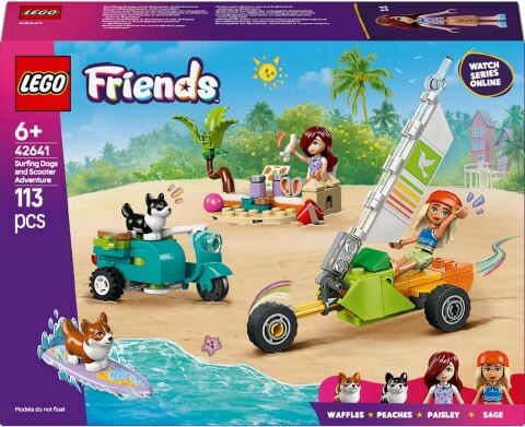Lego 42641 Friends Sörfçü Köpekler ve Scooter Macerası