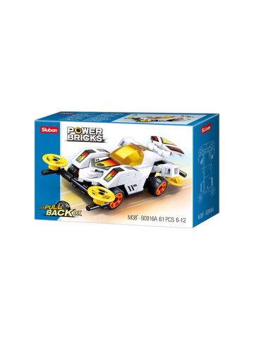 Sluban Power Bricks Beyaz Spor Araba