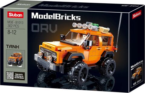 Sluban Model Bricks Off Road Turuncu Yapım Seti 302 Parça