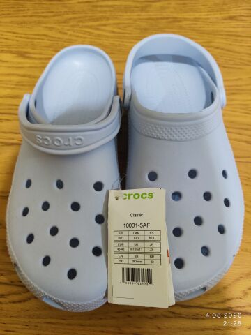 Crocs Classic Terlik Unisex Yetişkin 45-46 Numara Gri Renk